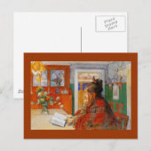 Karin Reading the Evening Briefkaart (Voorkant / Achterkant)