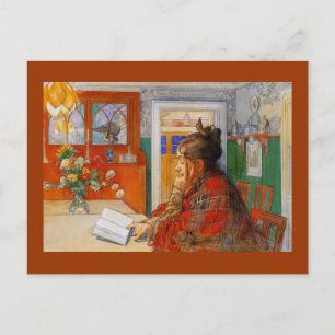 Karin Reading the Evening Briefkaart