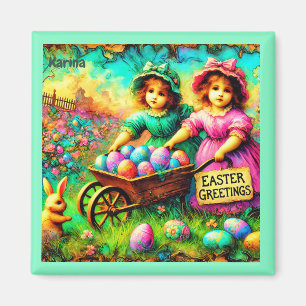 KARINA ~ PAASMEISJES ~ Paaseieren ~ Magneet