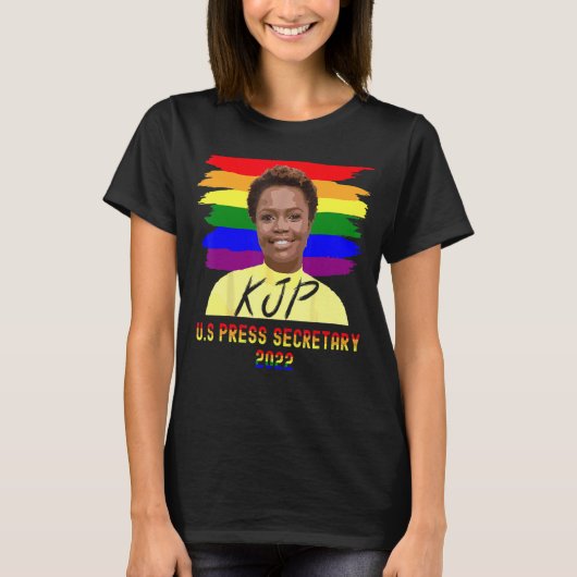 Karine Jean Pierre First Minister van Buitenlandse T-shirt (Voorkant)