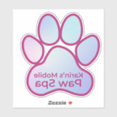 Karin's Mobile Paw Spa Reverse Sticker (Vel)