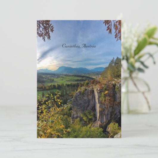 Karinthië, Oostenrijk Kaart (Staand voorkant)