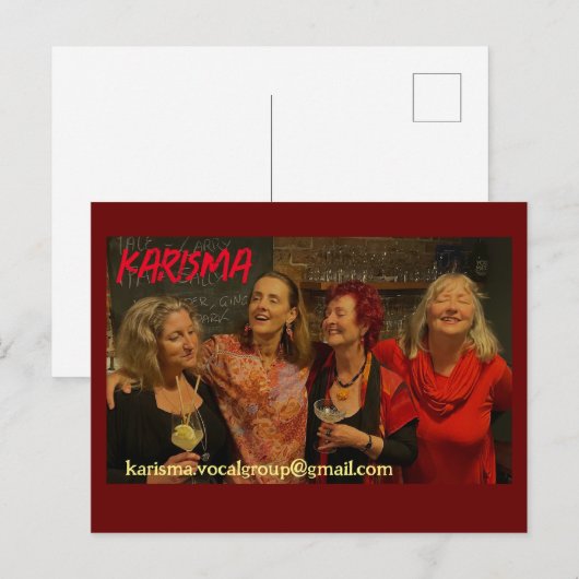 Karisma-Briefkaart Feestdagenkaart (Voorkant / Achterkant)