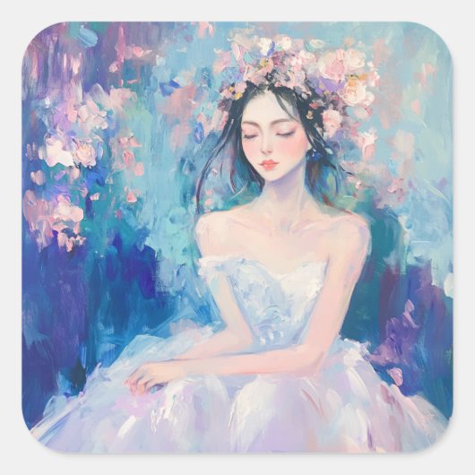 Karissa Kleur Pop Glanzende Sticker (Voorkant)