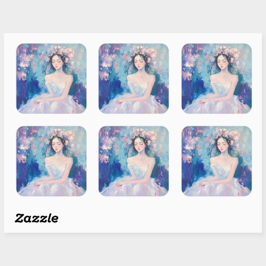 Karissa Kleur Pop Glanzende Sticker (Vel)