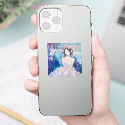 Karissa Kleur Pop Vinyl Sticker (Telefoon)