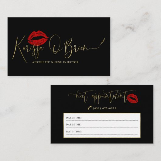 Karissa's aangepaste kaarten | Geen bewerkbare Sja Visitekaartje (Voorkant / Achterkant)