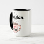 Karistan houdt van koffie Mok (Voorkant links)