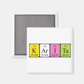 Karita periodieke table name magnet (Voorkant / Achterkant)