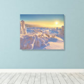 Karkonosze-gebergte, Nationaal Park Canvas Afdruk (Insitu (Houten vloer))