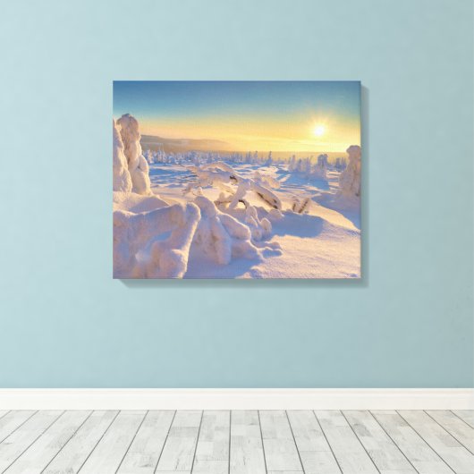 Karkonosze Mountains, Nationaal Park Canvas Afdruk (Insitu (Houten vloer))