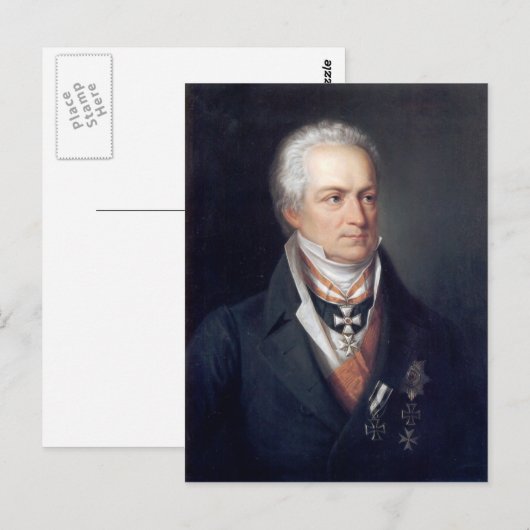 Karl August von Hardenberg Briefkaart (Voorkant / Achterkant)