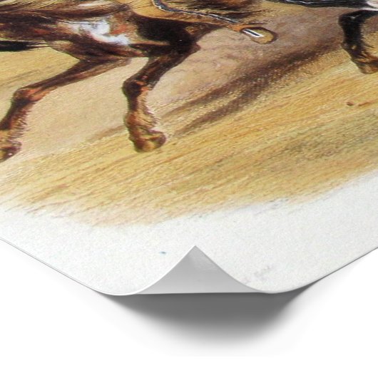 Karl Bodmer - Horse Racing of the Sioux Poster (Hoek)