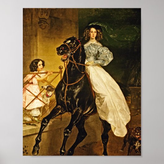 Karl Bryullov - A Rider Poster (Voorkant)