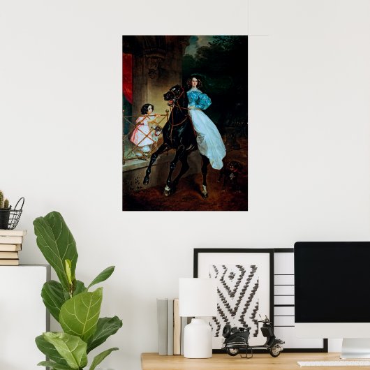 Karl Bryullov: Een Rider Poster (Thuiskantoor)