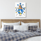 Karl Family Crest Canvas Afdruk (Insitu (Slaapkamer))