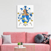 Karl Family Crest Canvas Afdruk (Insitu (Woonkamer))