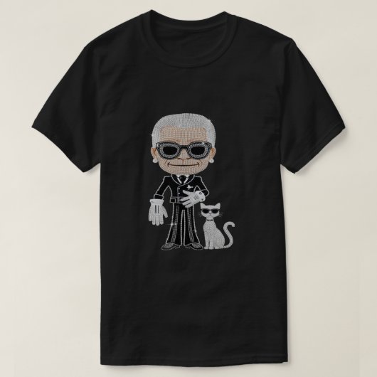 KARL LAGERFELD" T-Shirt (Design voorkant)