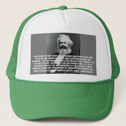 Karl Marx baseball pet (Voorkant)