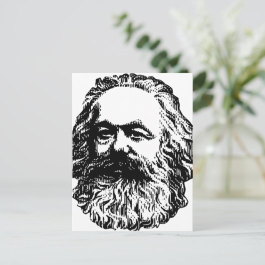 Karl Marx Briefkaart (Staand voorkant)
