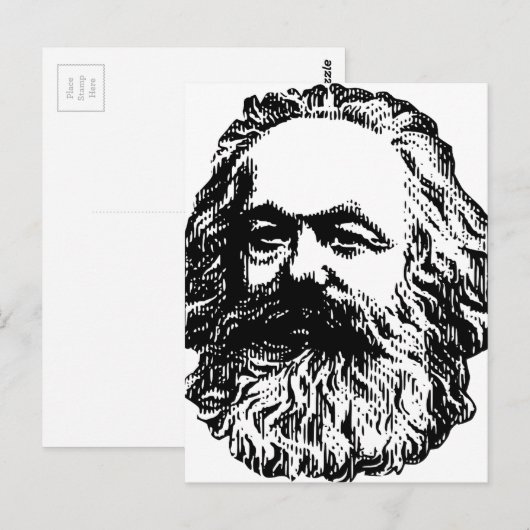Karl Marx Briefkaart (Voorkant / Achterkant)
