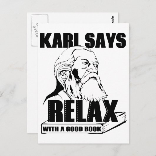 Karl Marx Briefkaart (Voorkant / Achterkant)