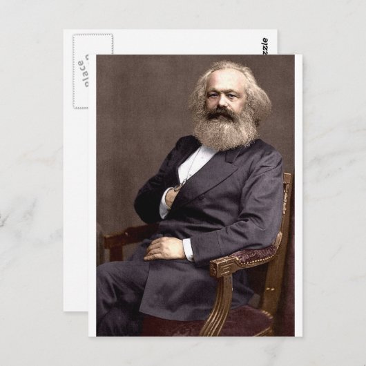 Karl Marx Briefkaart (Voorkant / Achterkant)