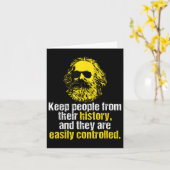 Karl Marx citaat Funny Socialist Party Dsa  Kaart (Gele Bloem)