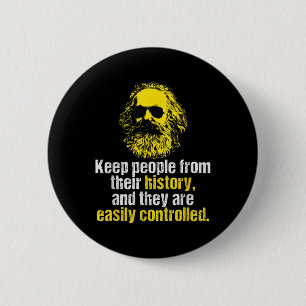 Karl Marx citeert grappige socialistische partij D Ronde Button 5,7 Cm