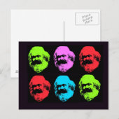 Karl Marx Collage Briefkaart (Voorkant / Achterkant)