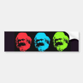 Karl Marx Collage Bumpersticker (Voorkant)