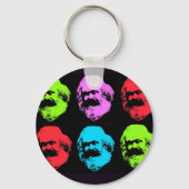 Karl Marx Collage Sleutelhanger (Voorkant)