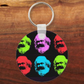 Karl Marx Collage Sleutelhanger (Voorkant)