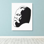 Karl Marx, Communism, Socialism, Soviet Union Canvas Afdruk (Insitu (Houten vloer))