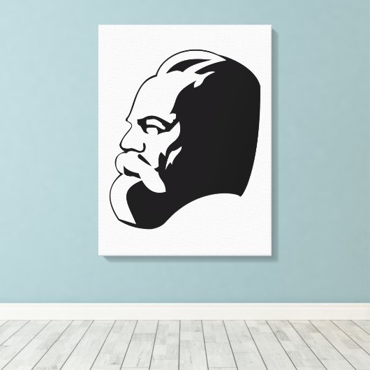 Karl Marx, Communism, Socialism, Soviet Union Canvas Afdruk (Insitu (Houten vloer))