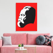 Karl Marx, Communism, Socialism, Soviet Union Canvas Afdruk (Insitu (Woonkamer))