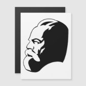 Karl Marx, Communism, Socialism, Soviet Union Magnetische Uitnodiging (Voorkant / Achterkant)