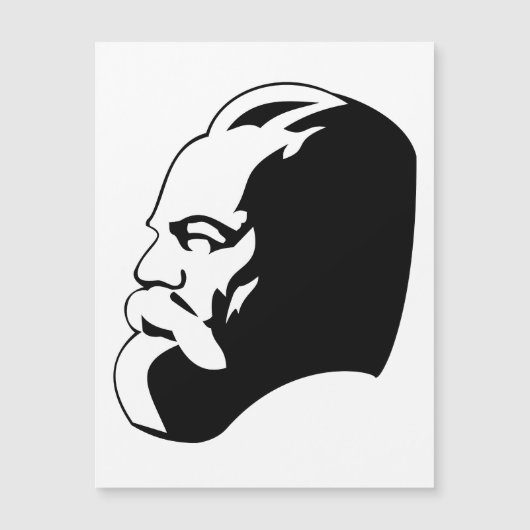 Karl Marx, Communism, Socialism, Soviet Union Magnetische Uitnodiging (Voorkant)