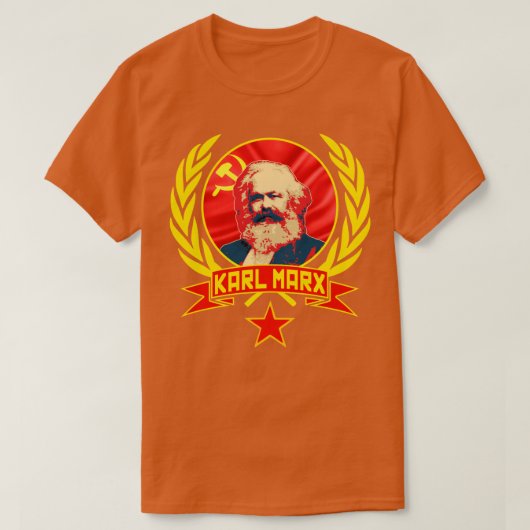 Karl Marx Communisme Propaganda 2 T-shirt (Design voorkant)