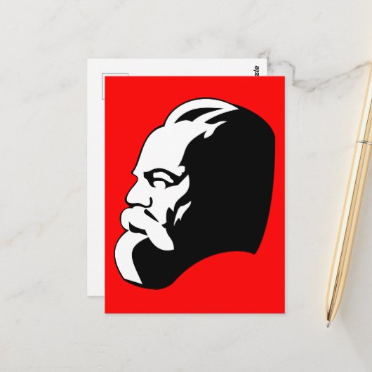 Karl Marx, Communisme, Socialisme, Sovjet-Unie Briefkaart (Voorkant / Achterkant in situ)