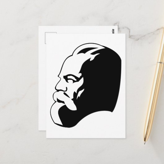Karl Marx, Communisme, Socialisme, Sovjet-Unie Briefkaart (Voorkant / Achterkant in situ)