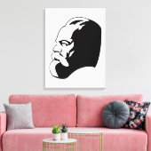 Karl Marx, Communisme, Socialisme, Sovjet-Unie Canvas Afdruk (Insitu (Woonkamer))