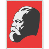 Karl Marx, Communisme, Socialisme, Sovjet-Unie Sticker (Voorkant)