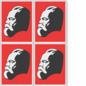 Karl Marx, Communisme, Socialisme, Sovjet-Unie Sticker (Voorkant)