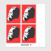Karl Marx, Communisme, Socialisme, Sovjet-Unie Sticker (Vel)