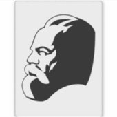 Karl Marx, Communisme, Socialisme, Sovjet-Unie Sticker (Voorkant)