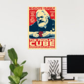 Karl Marx - De volkskubus: OHP Poster (Thuiskantoor)