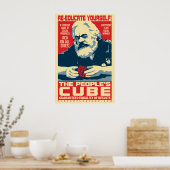 Karl Marx - De volkskubus: OHP Poster (Keuken)