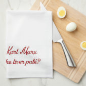 Karl Marx Downton quote theehanddoeken Theedoek (Quarter Fold)