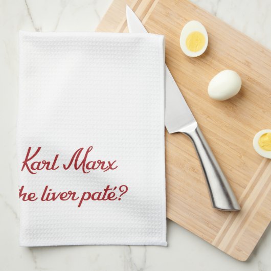 Karl Marx Downton quote theehanddoeken Theedoek (Quarter Fold)